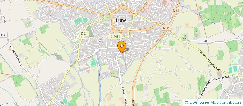 localisation de l'entreprise BABYLEAU POUSSAN  LUNEL