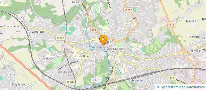 localisation de l'entreprise BABYLONE BARBER  GUINGAMP
