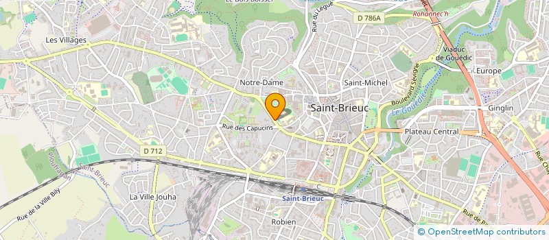 localisation de l'entreprise BABYLONE BARBER à SAINT-BRIEUC