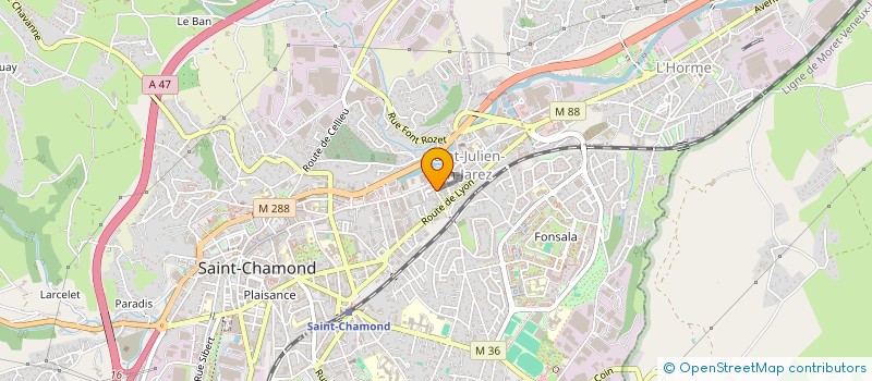 localisation de l'entreprise BAC à SAINT-CHAMOND