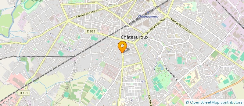 localisation de l'entreprise BAC 36 à CHATEAUROUX