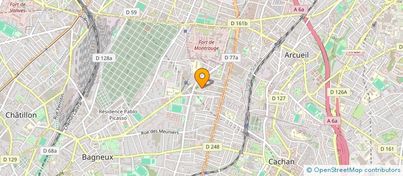 localisation de l'entreprise BAC  BAGNEUX
