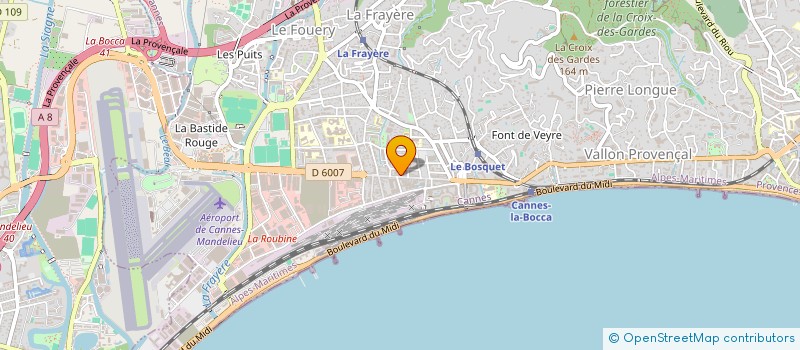 localisation de l'entreprise BAC à CANNES