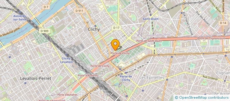 localisation de l'entreprise BAC à CLICHY