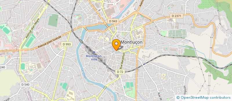 localisation de l'entreprise BAC à MONTLUCON