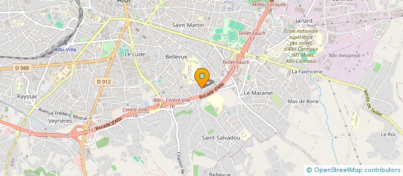 localisation de l'entreprise BAC à ALBI