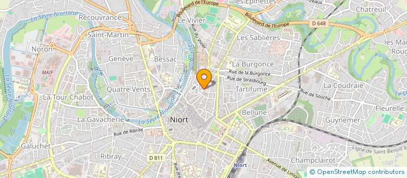 localisation de l'entreprise BAC à NIORT