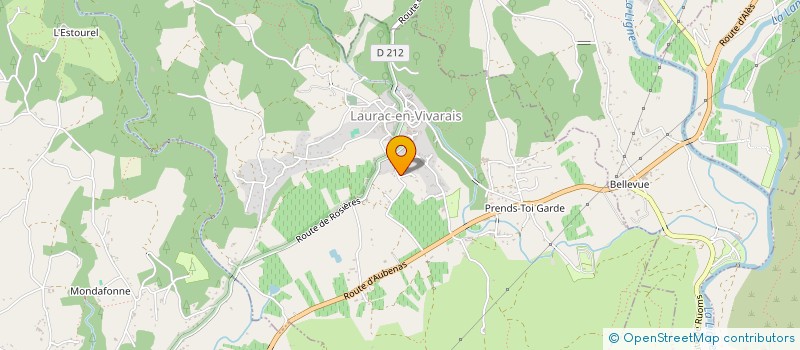 localisation de l'entreprise BAC A SAVEURS à LAURAC-EN-VIVARAIS