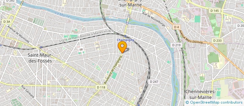 localisation de l'entreprise BAC AUTO à SAINT-MAUR-DES-FOSSES