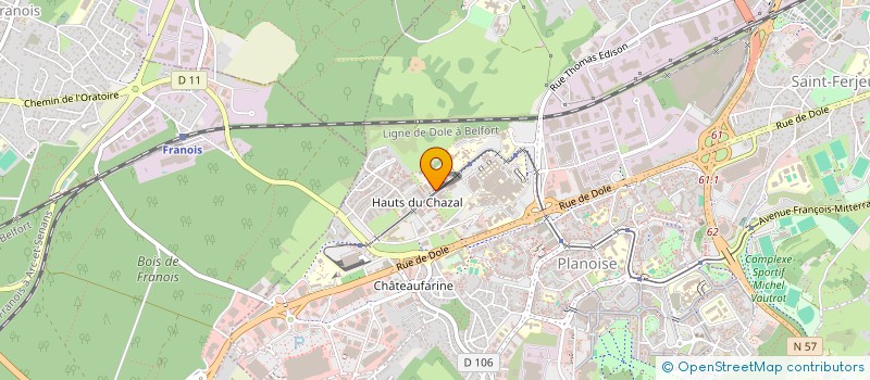 localisation de l'entreprise BAC : BESANCON ASSOCIATION CRITERIUM  BESANCON