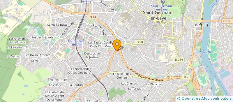 localisation de l'entreprise BAC COUVERTURE  SAINT-GERMAIN-EN-LAYE