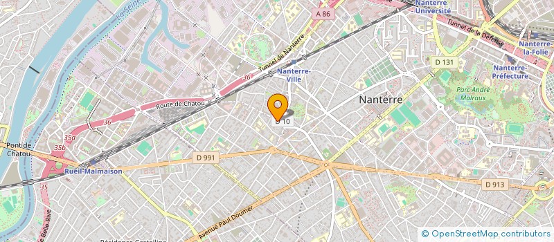 localisation de l'entreprise BAC-HA  NANTERRE