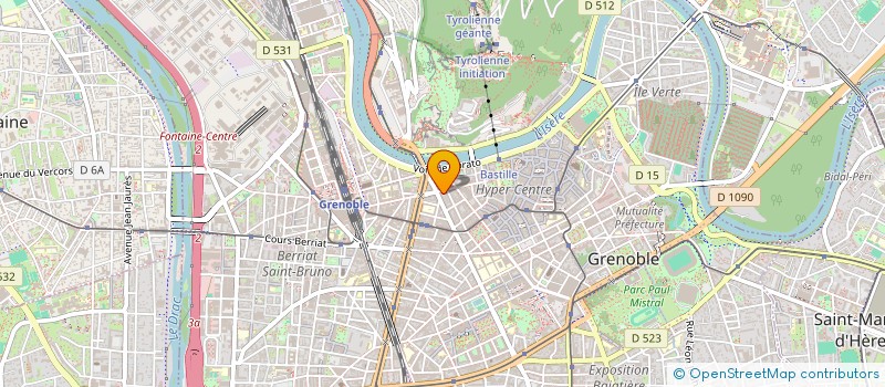 localisation de l'entreprise BAC-IMMO à GRENOBLE