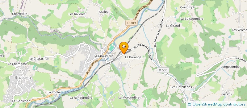 localisation de l'entreprise BAC IMMO  COURZIEU