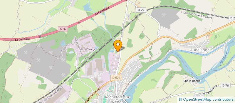 localisation de l'entreprise BACA  ROCHEFORT-SUR-NENON