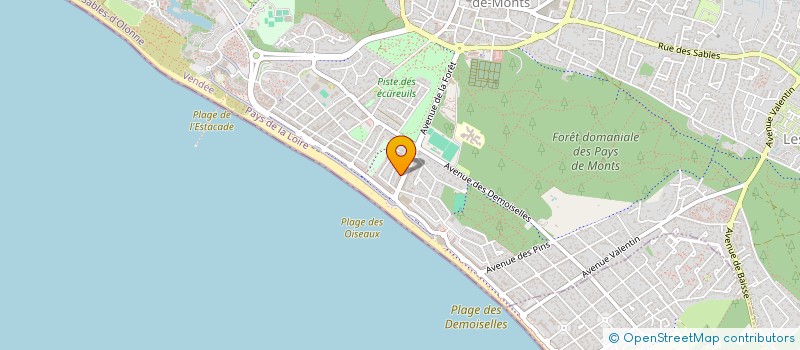 localisation de l'entreprise BACA  SAINT-JEAN-DE-MONTS