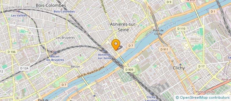 localisation de l'entreprise BACACIA à ASNIERES-SUR-SEINE