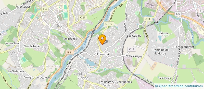 localisation de l'entreprise BACADABS  CONDAT-SUR-VIENNE