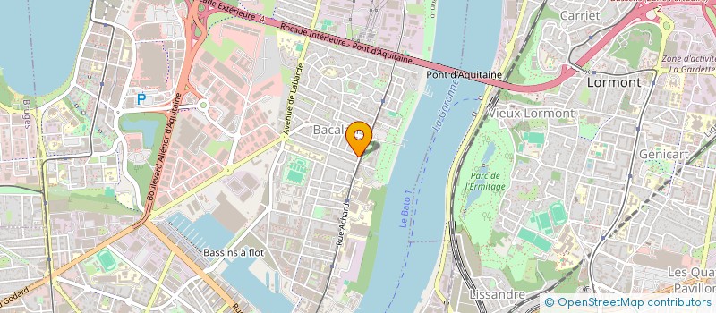 localisation de l'entreprise BACALAN TENNIS CLUB  BORDEAUX