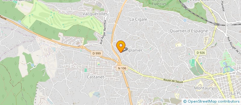 localisation de l'entreprise BACALAR  NIMES