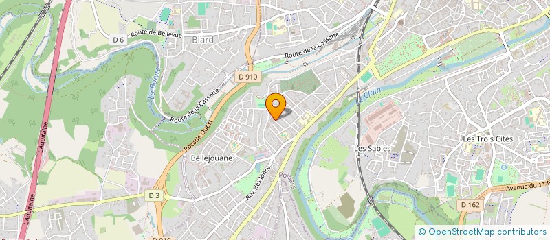 localisation de l'entreprise BACANO  POITIERS