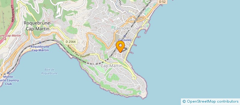 localisation de l'entreprise BACARA à ROQUEBRUNE CAP MARTIN