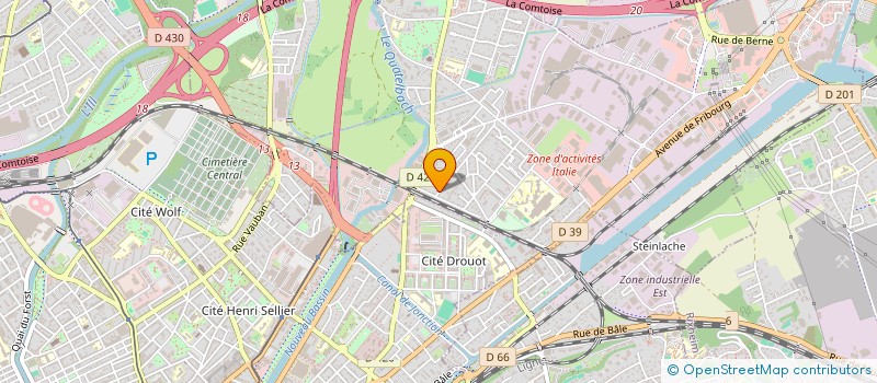 localisation de l'entreprise BACARA  ILLZACH