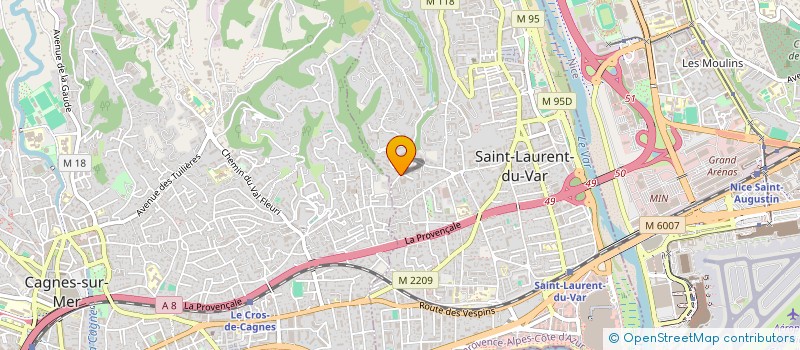 localisation de l'entreprise BACARO INVEST  SAINT-LAURENT-DU-VAR