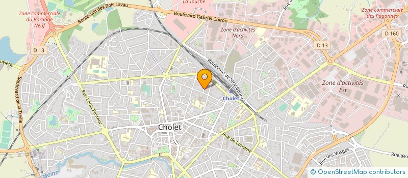 localisation de l'entreprise BACATI à CHOLET