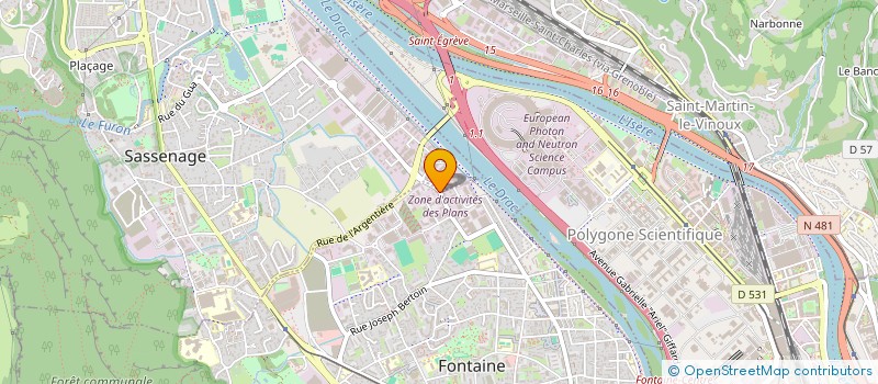 localisation de l'entreprise BACAUTO à SASSENAGE