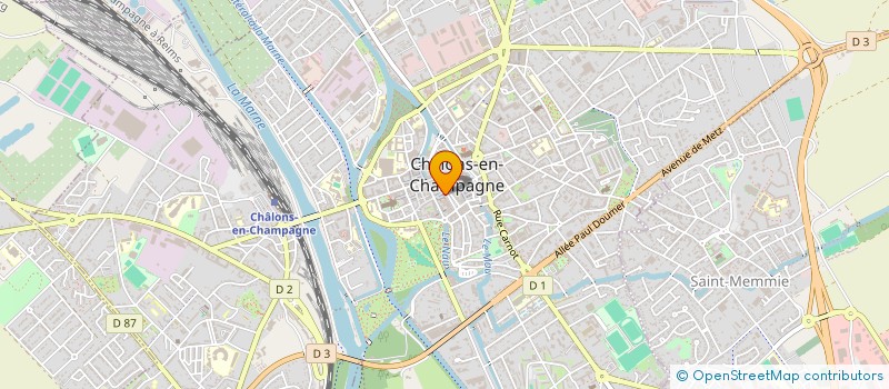 localisation de l'entreprise BACCARA à CHALONS-EN-CHAMPAGNE