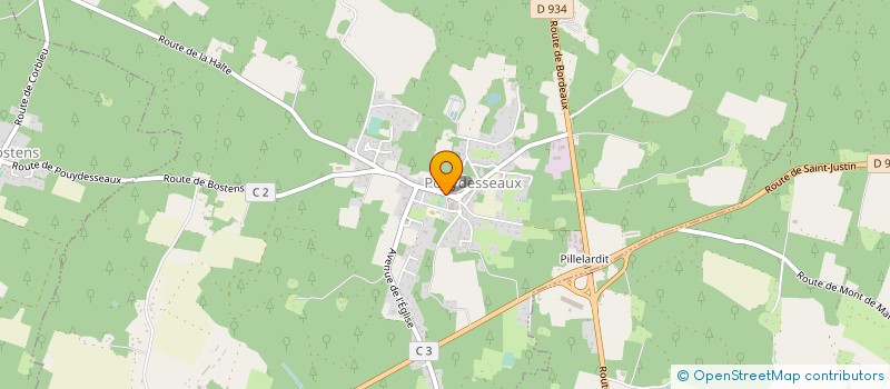 localisation de l'entreprise BACCARA  POUYDESSEAUX