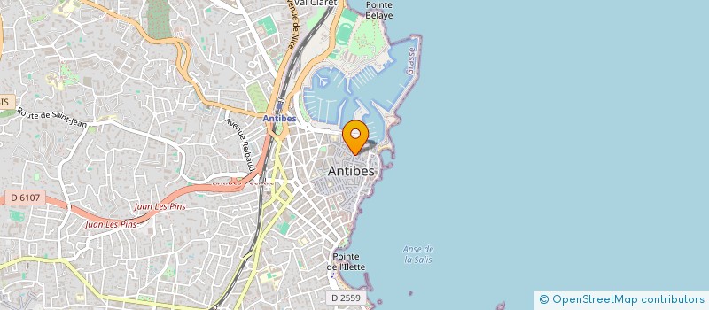 localisation de l'entreprise BACCARA à ANTIBES