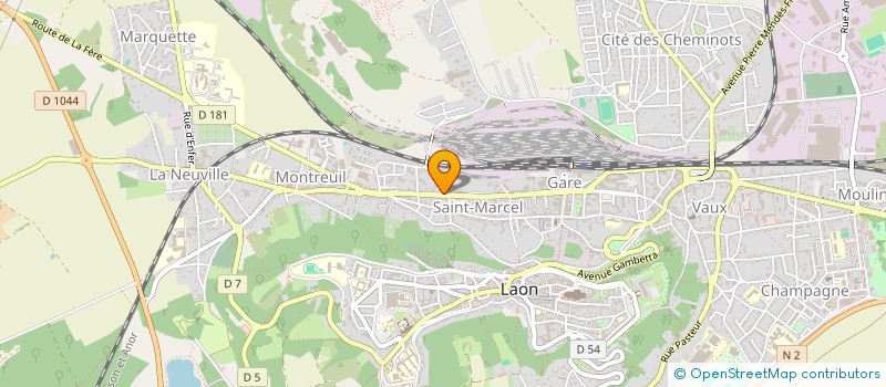 localisation de l'entreprise BACCARA à LAON