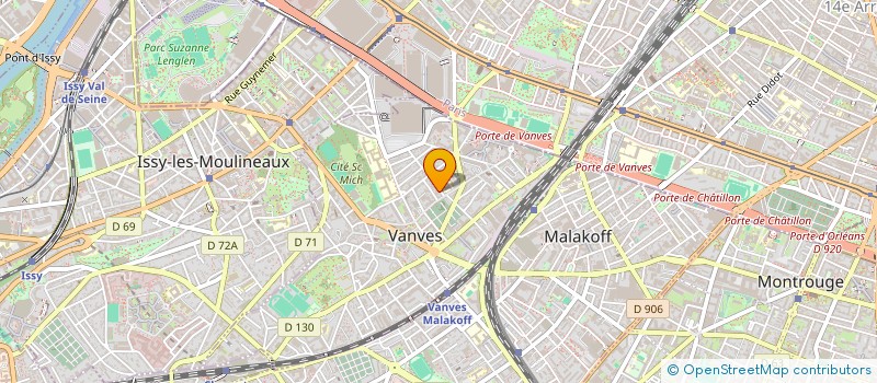 localisation de l'entreprise BACCARA LIMOUSINES SAS à VANVES