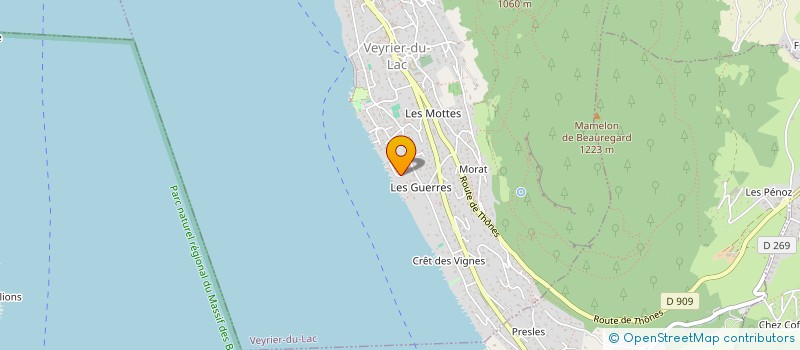 localisation de l'entreprise BACCARAT  VEYRIER-DU-LAC