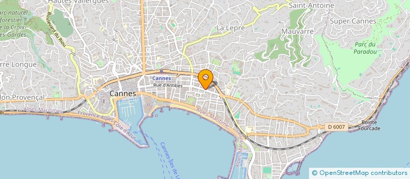 localisation de l'entreprise BACCARDA à CANNES