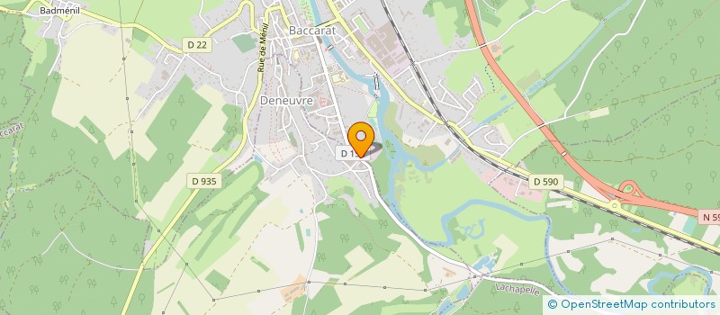 localisation de l'entreprise BACCARINE à DENEUVRE