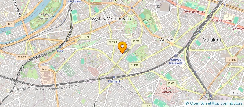 localisation de l'entreprise BACCATA à ISSY-LES-MOULINEAUX