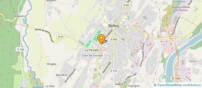 localisation de l'entreprise BACCHANALE  BELLEY