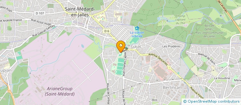 localisation de l'entreprise BACCHANTES RACING  SAINT-MEDARD-EN-JALLES