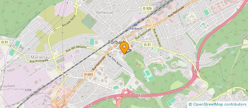 localisation de l'entreprise BACCHARA-FRANCE à FORBACH