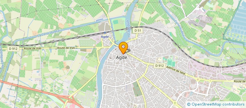 localisation de l'entreprise BACCHUS 2004  AGDE