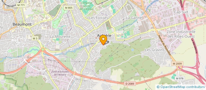 localisation de l'entreprise BACCHUS  AUBIERE