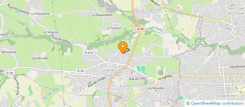 localisation de l'entreprise BACCHUS  GREZIEU-LA-VARENNE