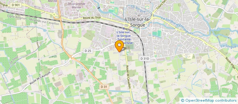 localisation de l'entreprise BACCHUS  L'ISLE-SUR-LA-SORGUE