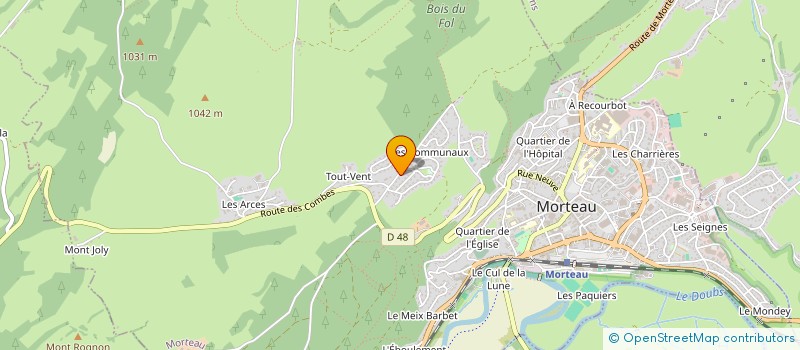 localisation de l'entreprise BACCHUS à MORTEAU