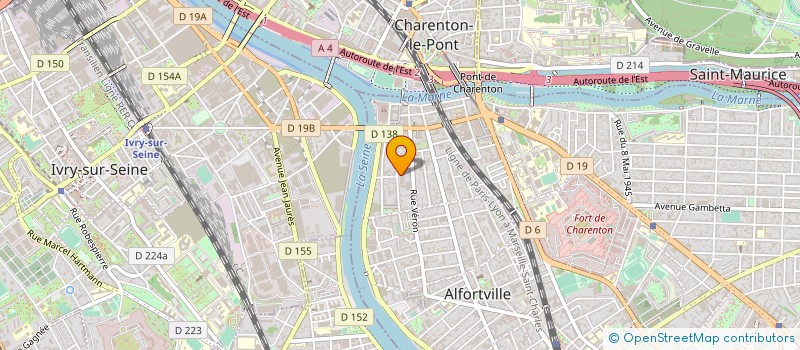 localisation de l'entreprise BACCHUS BUS à ALFORTVILLE
