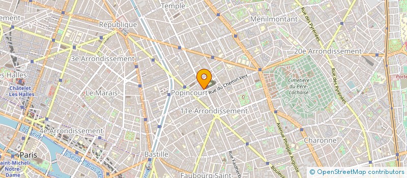 localisation de l'entreprise BACCHUS CLUB à PARIS