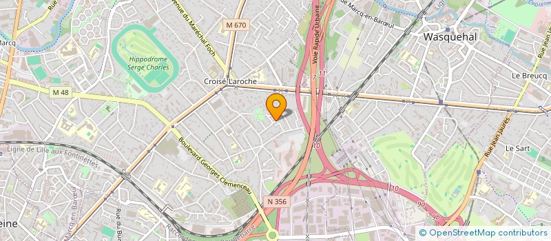 localisation de l'entreprise BACCHUS IMMO à MARCQ-EN-BARŒUL